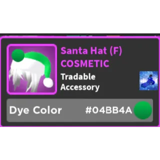 Santa Hat (F) #04BB4A