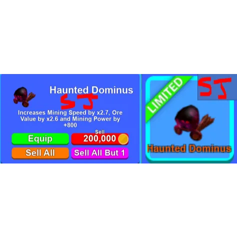 Other Haunted Dominus Ms In Game Items Gameflip - roblox accounts for sale with a dominus
