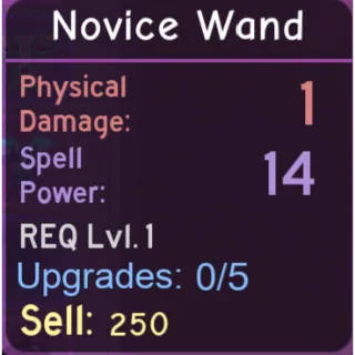 Purple Novice Wand DQ (Level 1)