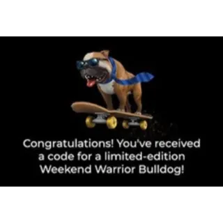Roblox Limited-Edition Weekend Warrior Bulldog