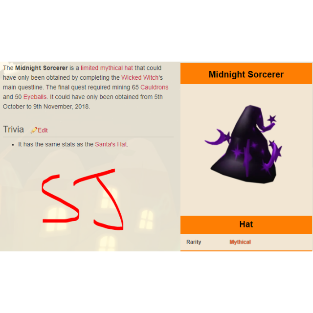 Other Midnight Sorcerer Ms In Game Items Gameflip - all roblox event items for halloween 2018