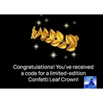 Confetti Leaf Crown (Roblox Limited Edition) - Other - Gameflip