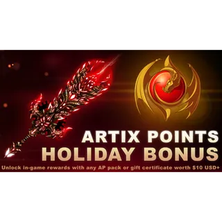 2024 Artix Points Holiday Bonus Code (Description)