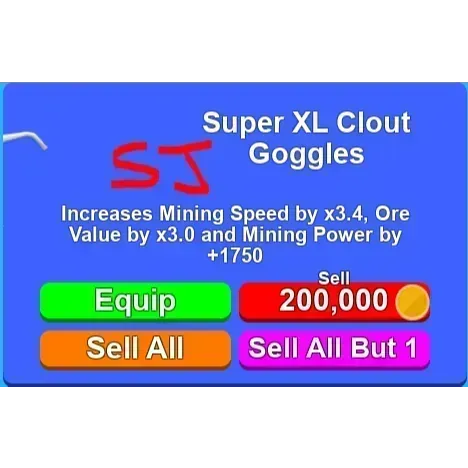 Other Super Xl Clout Ms In Game Items Gameflip - roblox clout goggles id
