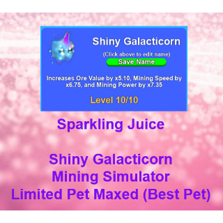 Other Shiny Galacticorn Ms In Game Items Gameflip - roblox mining simulator what is the best pet