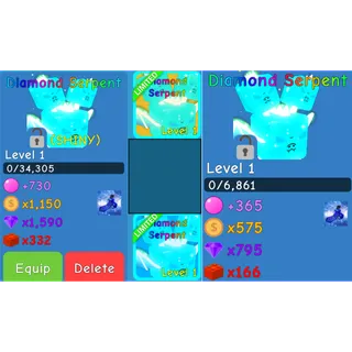 Shiny Diamond Serpent + Diamond Serpent BGS