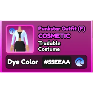 Punkstar Outfit (F) #55EEAA / World Zero