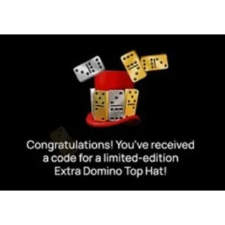 Extra Domino Top Hat (Roblox Limited Edition)