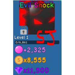 Pet Evil Shock Bgs In Game Items Gameflip - roblox bubble gum simulator evil shock