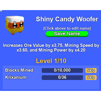 Shiny Pets Mining Simulator