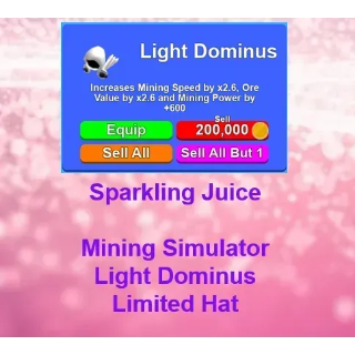 Other Light Dominus Ms Limited In Game Items Gameflip - pink dominus roblox