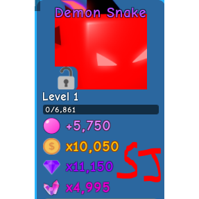 Pet 2 Demon Snake Bgs In Game Items Gameflip - snake simulator roblox