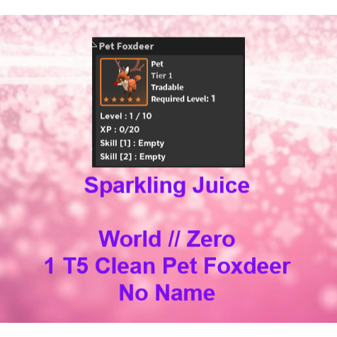 Other World Zero Foxdeer In Game Items Gameflip - world zero roblox logo
