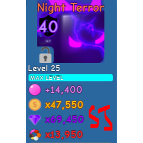 Pet Night Terror Bgs Maxed In Game Items Gameflip - roblox dungeon quest enchants