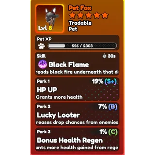 19% HP UP Pet Fox | World Zero