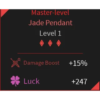 Lootify Roblox Event Item (Jade Pendant Master Level Tier 3)