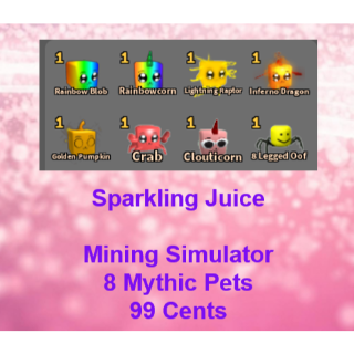 Other 8 Mythic Pets Ms In Game Items Gameflip - roblox mining simulator 2 clouticorn and 2 rainbowcorn