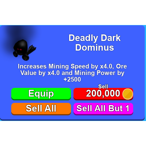 Other 3 Deadly Dark Dominus In Game Items Gameflip - roblox accounts for sale with a dominus