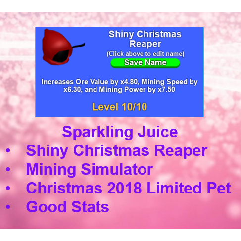 Other Shiny Xmas Reaper Ms In Game Items Gameflip - roblox pet simulator reaper