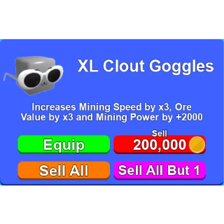 Xl Clout Goggles Roblox