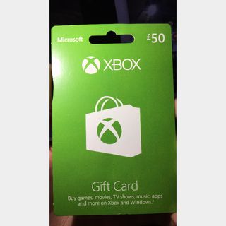 50 Dollar Xbox Gift Card - Roblox
