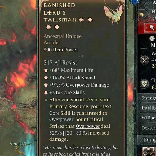 Banished Lord's Talisman
