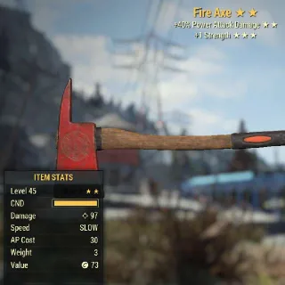 Weapon | Legacy Fire Axe  40 1s