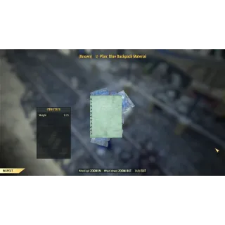 dev plan blue backpack material