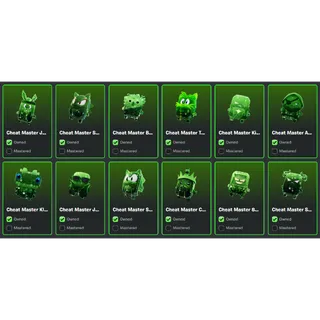 All 12 CheatMaster Sprites