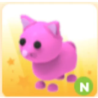 Neon Pink Cat