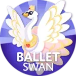 4x Ballet Swan