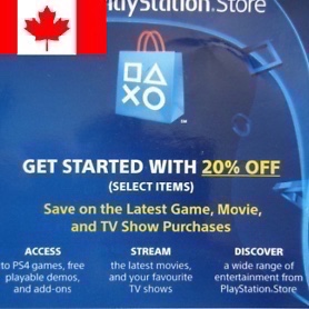 Discount code CANADA 🇨🇦 PlayStation Store PlayStation Gift Cards -