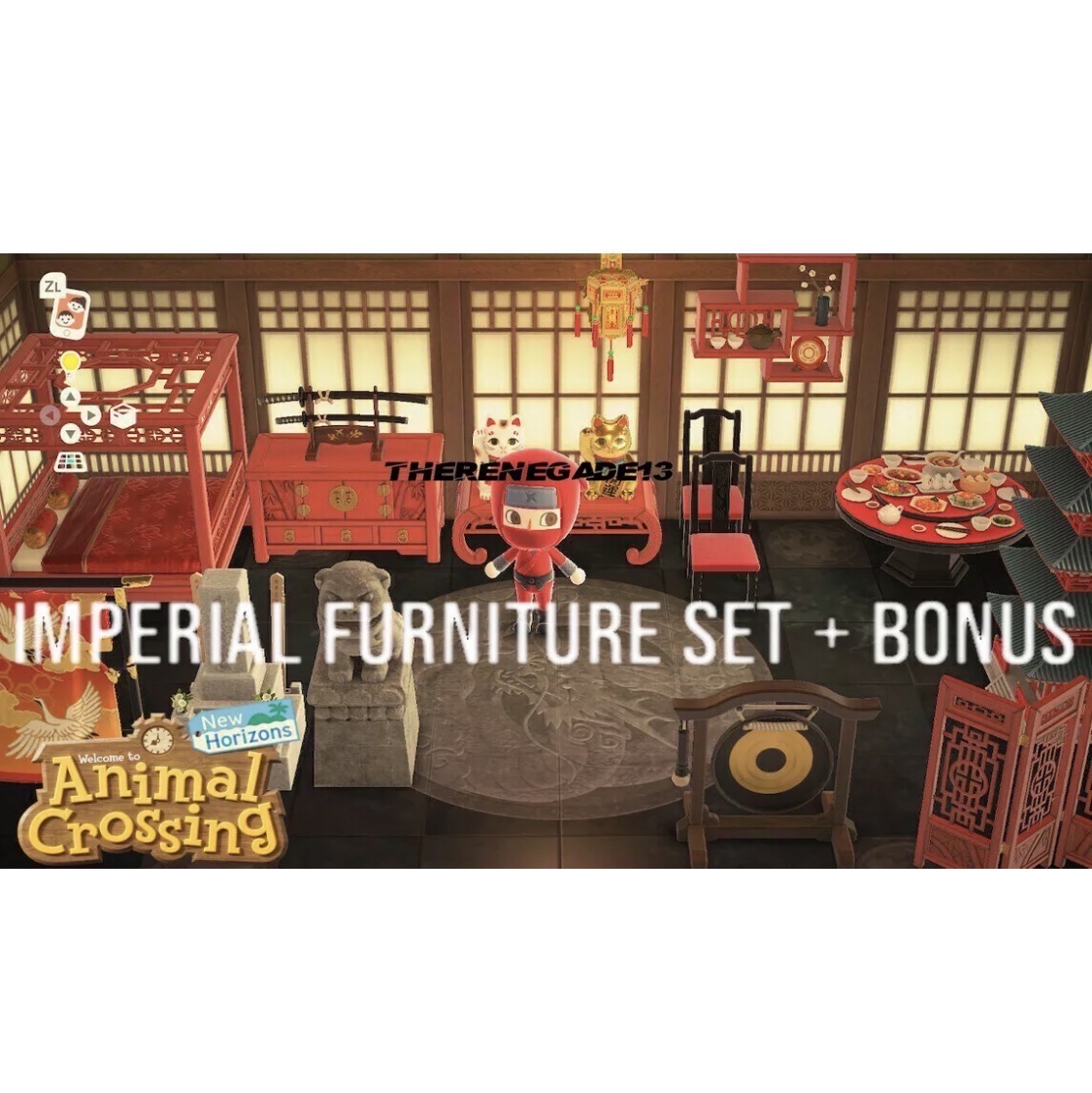 Complete Imperial Furniture Set 21 Items Animal Crossing New