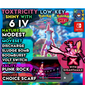 Toxtricity Low Key Gmax Ultra Shiny In Game Items Gameflip