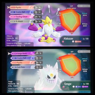 Pokemon Let's GO Shiny 6 IV Alakazam, Gengar & Dragonite [Fast Delivery]