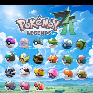 One of each poke Ball ZA