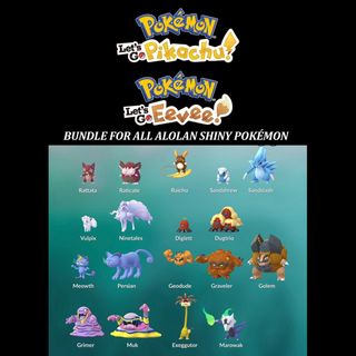 SHINY ALOLAN POKEMON! ALL ALOLAN TRADES in Pokemon Let's Go Pikachu and  Eevee! 