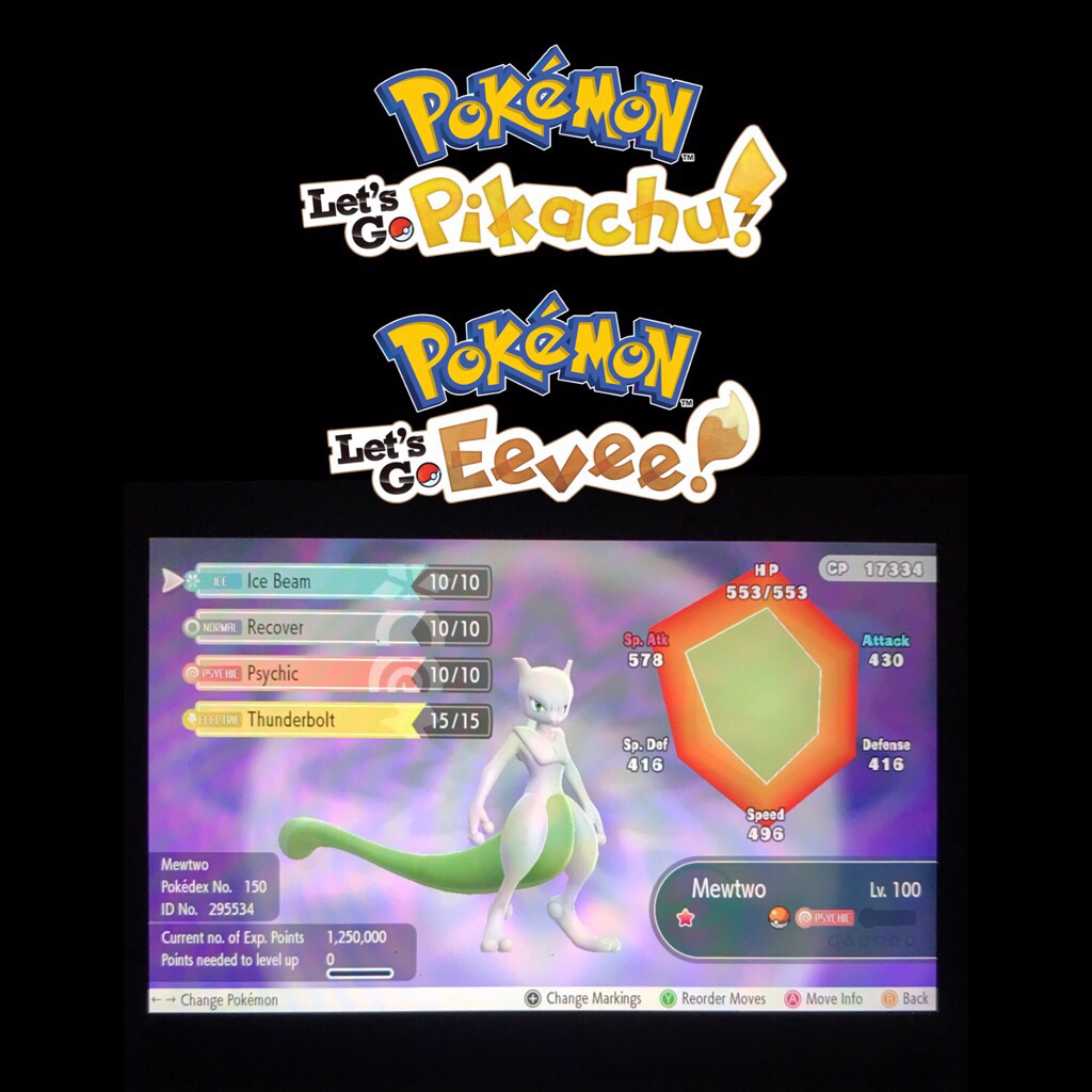 Other  Shiny Mewtwo Pokemon Go - Trade - Registered shiny in Pokedex -  Game Items - Gameflip