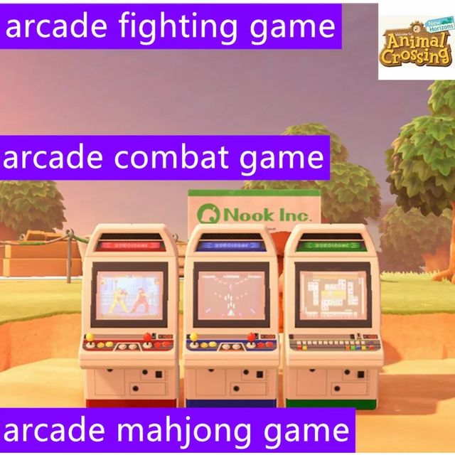 Animal Crossing New Horizons arcade game set items Furnitures Nintendo Switch Games Gameflip