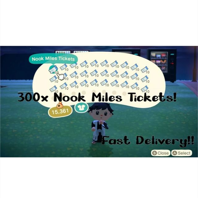 Nook Miles Tickets 300x Game Items Gameflip