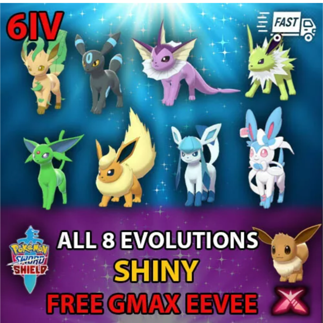 Eevee Evolution Shiny Bundle Www Asshodriyah9 Com