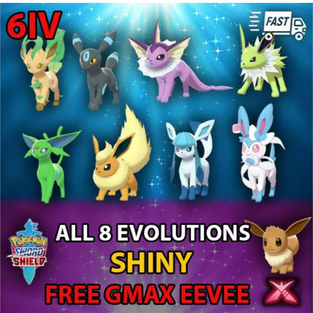 Pokemon Sword and Shield Eevee Evolution's