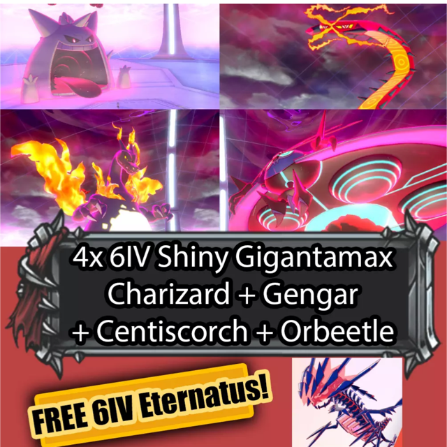 Gengar  SHINY GIGANTAMAX GENGAR! - Game Items - Gameflip