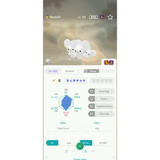 Shiny Maushold（6IV Battle build） – Great for Pokemon Champions - FAST DELIVERY