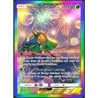 [ENG/CHT/JP]2 Stars Teal Mask Ogerpon ex Full Art/Rainbow Art ⭐⭐ Pokemon TCG Pocket