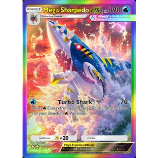 [All language] 2 Star Mega Sharpedo ex Rainbow Art  - B4 | POKEMON TCG POCKET