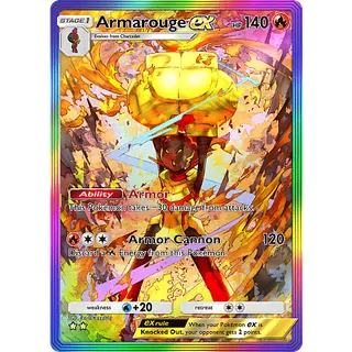 [ENG/CHT/JP]2 Stars Armarouge ex Full Art/Rainbow Art ⭐⭐ Pokemon TCG Pocket