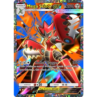 [ENG/CHT/JP]2 Stars Mega Scizor Full Art ⭐⭐ Pokemon TCG Pocket