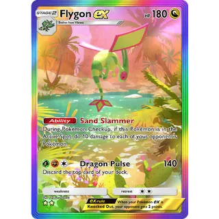 [ENG/CHT/JP]2 Stars Flygon ex Full Art/Rainbow Art ⭐⭐ Pokemon TCG Pocket