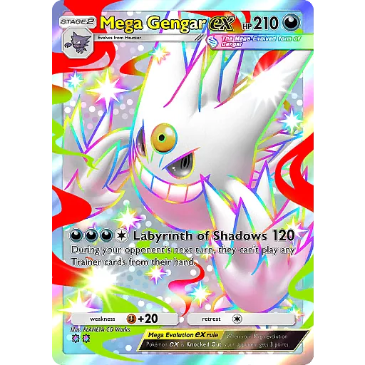 gengar stage 2 pokemon card Stage 2 Gengar HP 120 Screaming Circle Attack Rarity Purple Pokmon